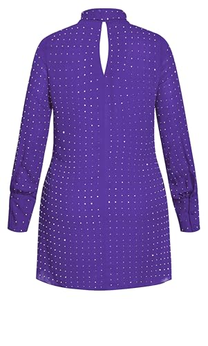 Image of City Chic Plus Size Shirt - Nailhead Tunic