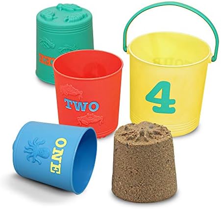 Melissa & Doug Sunny Patch Seaside Sidekicks Nesting Sand Pails