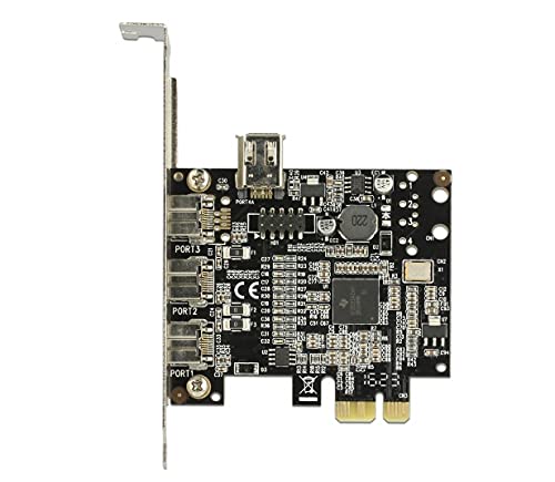 Delock 89864 PCI Express Karte > 3 x extern FireWire B + 1 x intern FireWire A