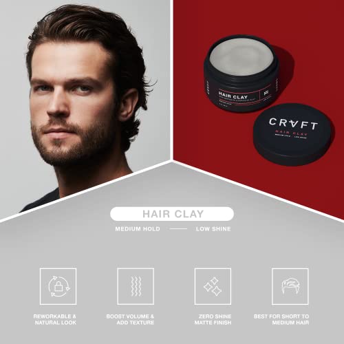 CRVFT Hair Clay 2.8oz + Sea Salt Spray 6oz Bundle miniatura 5