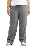 Athletic Works Women's Plus-Size Dri-More Core Relaxed Fit Workout Pant, Charcoal, 1X