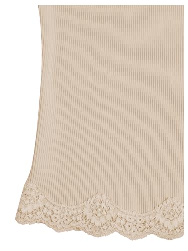Image of SOLY HUX Girl's Lace Trim Camisoles Ribbed Spaghetti Strap Crop Tank Tops