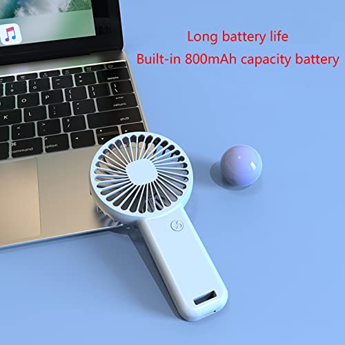 Ventilador de mano rosa con conector USB silencioso y compacto 3