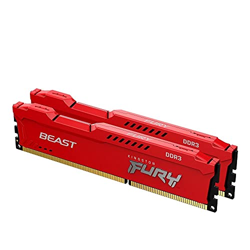 キングストン Kingston FURY デスクトップPC用メモリ DDR3 1600MT/秒 8GB×2枚 Kingston FURY Beast ビースト CL10 KF316C10BRK2/16 製品寿命期間保証