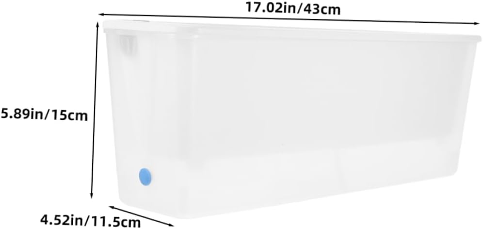2Pcs Self Watering Balcony Planter Box Rectangular Flower Pot for Windowsills Easy Setup Weather Resistant Design for Narrow Ledges and Plant Care