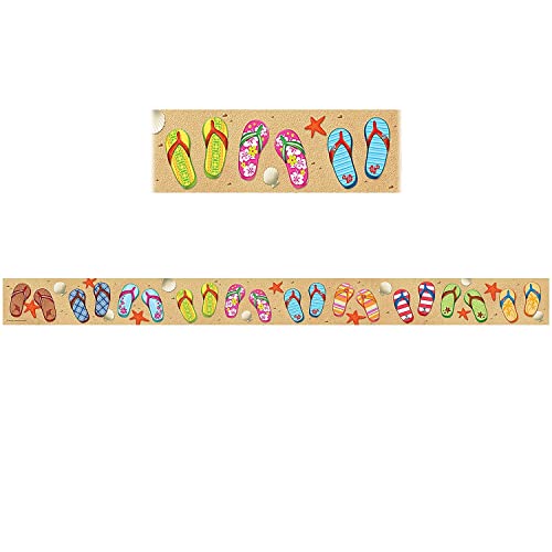 Teacher Created Resources Flip Flops Straight Border Trim (5648)
