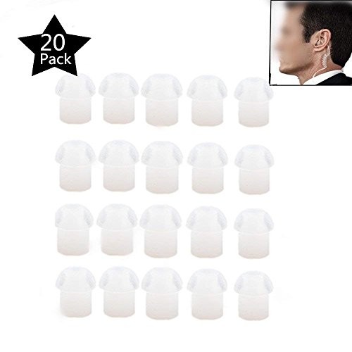 Pacchetto incluso: 20 pacchetto bianco sostituzione fungo auricolare orecchio suggerimenti silicone