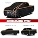 Specialized Hail Protector Truck Cover, Multi-Layered Car Hail Blankets Protector Cover with 5mm Thick High Density EVA Cushioning Foam Pad and Reflective Stripes for Truck (Black, 235 Inch)