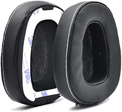 Defean 1 Pairs Black Ear Pads Ear Cushion Cover with Tape Compatible with Skullcandy Crusher Over Ear Wired Built-in Amplifier and Mic Headphone
