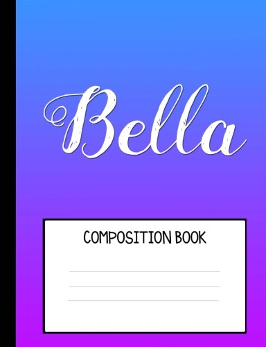 Bella Personalized Composition Notebook