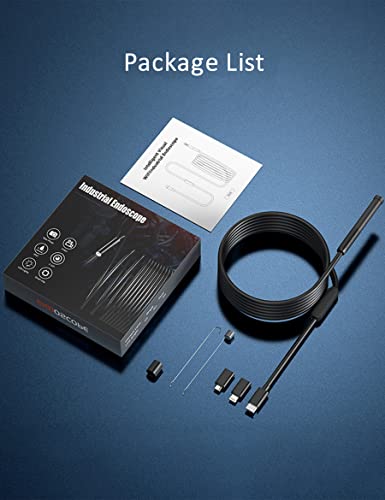 Endoskopkamera mit Licht, 1080P WiFi Endoskop-Kamera Handy mit Licht Wasserdichtes Ip67...