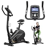 SUIVI COMPLET DE L’ENTRAÎNEMENT: L’écran LCD affiche toutes vos données essentielles : temps, distance, vitesse, calories brûlées et fréquence cardiaque. Idéal pour suivre vos performances et optimiser chaque séance sur votre vélo d’appartement.