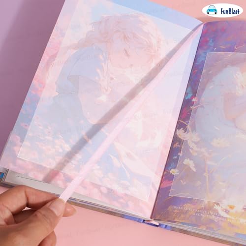 Image of FunBlast Aesthetic Diary for Girls - Dream Encounter Notebook Diary, Cute Kawaii Stationery, Colorful Pages Travel Diary for Kids & Adults (A5 Size; 192 Pages) (Pink)
