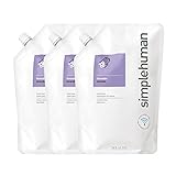 simplehuman Lavender Moisturizing Liquid Hand Soap Refill Pouch, 34 Fl. Oz. (Pack of 3)