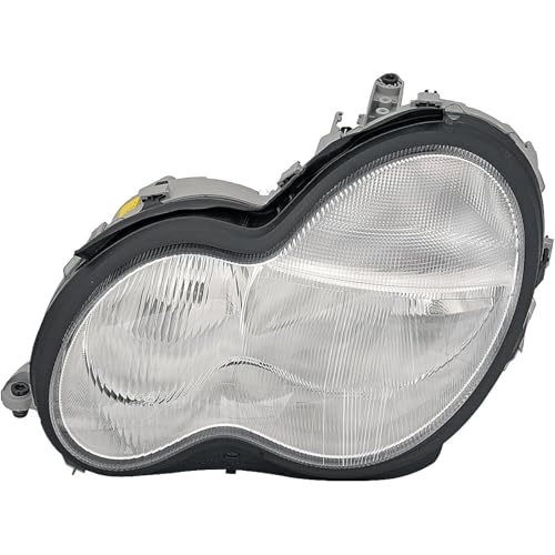 Faro delantero izquierdo H7 Mercedes Clase C 2000-2004 corrige haz difuso en faros halógenos