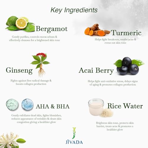 Image of Jivada Clarifying Face Cleanser | All Skin Types | Sulphate & Paraben Free | 100 ml