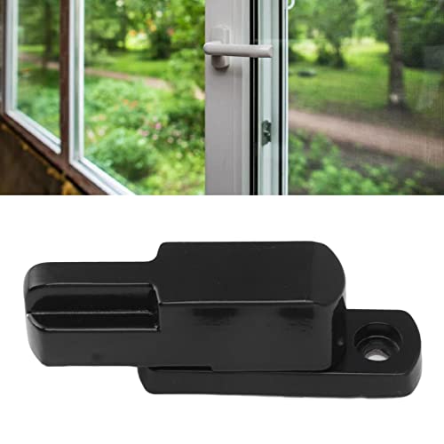 Sash Blocker Window Jammer Aluminum Alloy T Type Door Window Restrictor Lock Window Latch Sash Lock (Black) - Image 4
