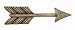 Creative Co-op Pewter Arrow Multi-use Handle, 4.5x2.5-Inches, Set of 1