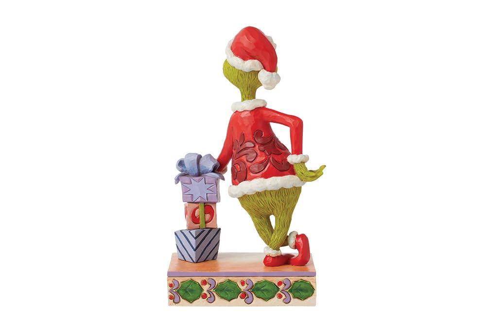 Enesco Jim Shore Grinch On Stacked Gifts Figurine, Multicolor, height 20.5cm - Image 2