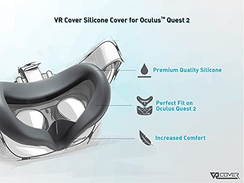 Vr Cover For Meta / Oculus Quest 2 - Silicone Meta / Oculus Quest 2 Face Cover (Grey) #TOP1