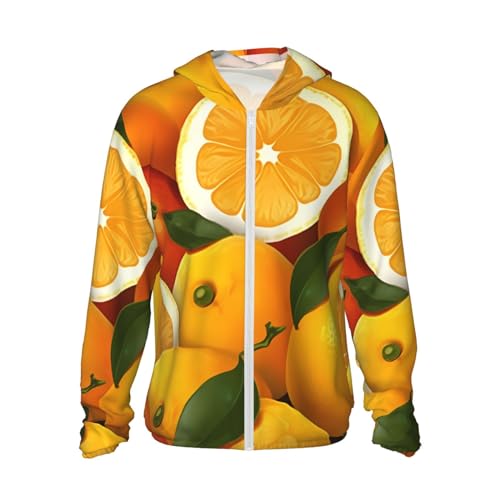 Veste à capuche anti-UV UPF 50+ avec fermeture éclair intégrale et poche pratique