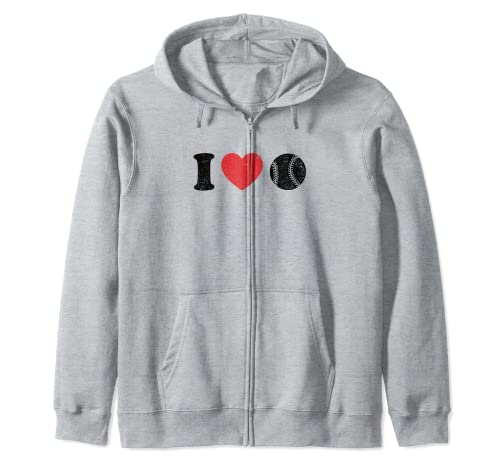 I Love Softball Player Juego de sóftbol Juego de béisbol deportivo Sudadera con Capucha