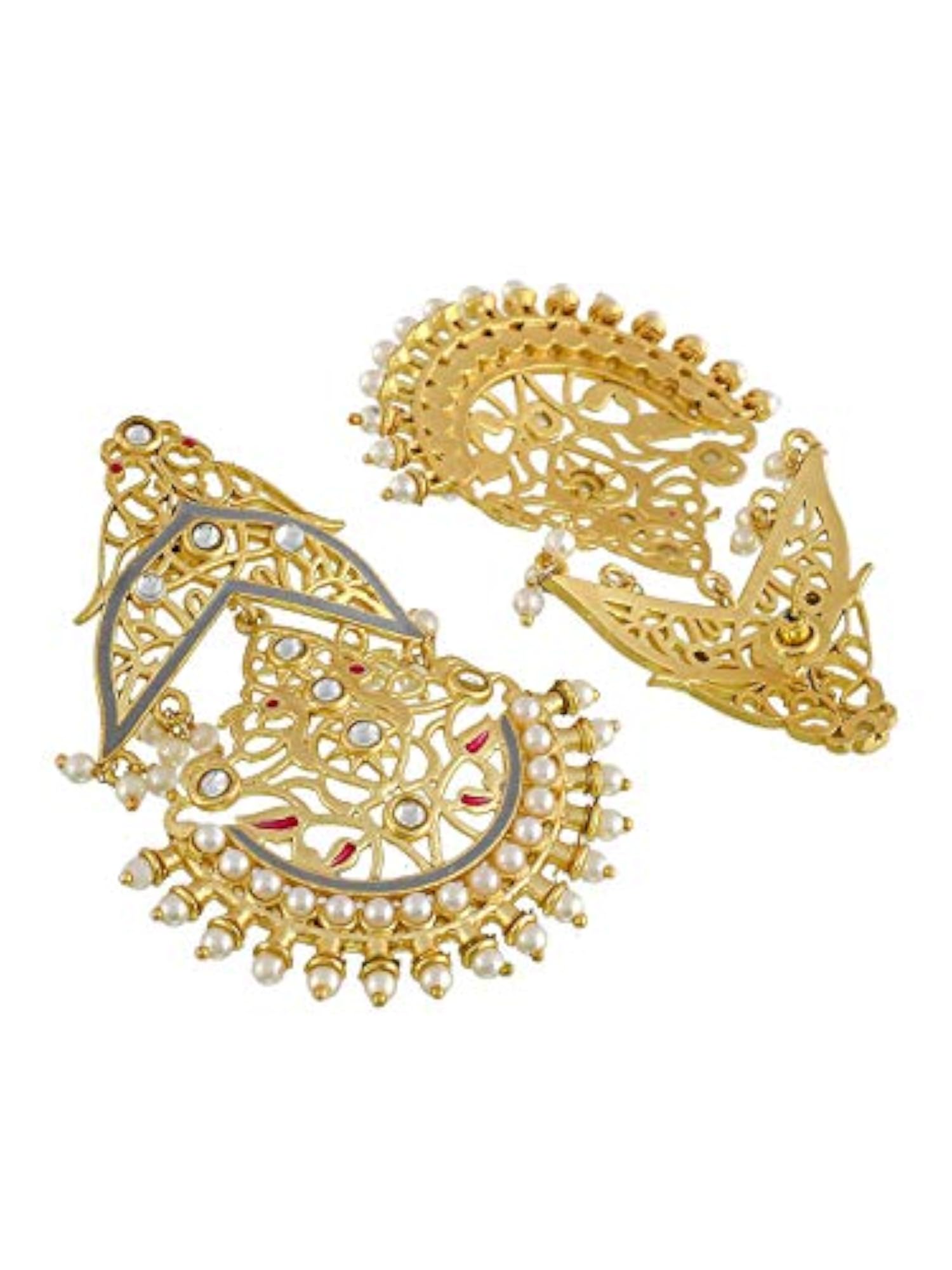Women's Gold Plated Traditional Ethnic Earrings
