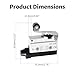 FOCMKEAS 2 Pcs AZ-7141 Micro Limit Switch 5A 250VAC Small Micro Switch with Pivot Roller Lever 1 NO+1 NC(SPDT) Miniature Limit Switches for Appliances, Industrial Automation & Electronic Equipment
