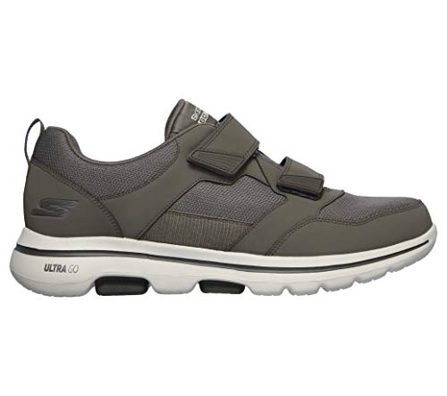 Skechers Men's Gowalk-Athletic Hook and Loop Walking Shoes | Two Strap Sneakers | Air-Cooled Foam, Khaki, 10 X-Wide - Image 5