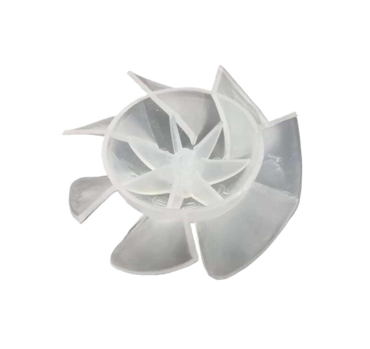 FOELANNE Plastic Fan Blade, ABS 7 Blade Fan Replacement, 55mm Diameter, For Hair Dryer, Pedestal And Table Fan