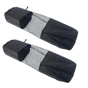 XUZOPIM 2 Piezas Bolsa Para Esterilla De Yoga Bolsa Para Tapete Yoga Yoga Mat Bag Con Correa Ajustable Funda Esterilla Yoga Para Yoga Accesorios Bolsa De Tripode Con Cordón 90X30Cm
