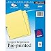 Avery Copper Reinforced Preprinted Dividers with JAN-DEC Tabs, 12-Tab Set, 1 Set (24286)