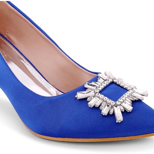 Image of Lino Perros Womens Lino Perros Crystal Broach Pumps Heeled Sandal
