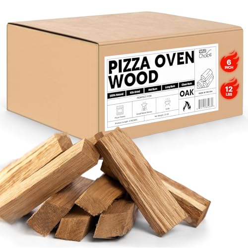 W&E Choice Pizza Oven Wood 6 Inch Mini Logs, 12