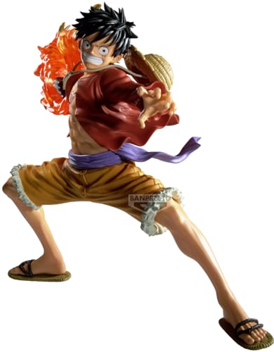 Banpresto Figura Azione Monkey D. Luffy II One Piece - Maximaticplus 20 cm - PZ71730P Multicolore - Figura da collezione, ideale per gli appassionati di Anime