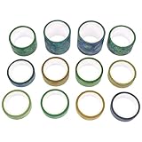 HAWILLOSCH 12rollen Dekoratives Washi Tape Scrapbooking Aufkleber Kombinierte Klebebänder...