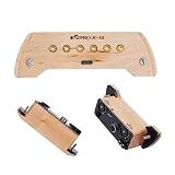 JUSTPRO Acoustic Guitar Pickup, Dual-System and Dual-Coil Active Pickup for Acoustic Guitar, Magnetic Rechargeable Sound-hole Guitar Pickup with Humbucker Microphone Volume Tune