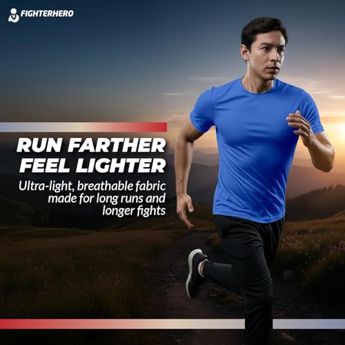 Image of Gym T Shirts for Men Workout | Sports Tshirt for Man | Running Mens T-Shirts | Polyester Men's T Shirt | Quick Dry fit Training Active Wear | Badminton Football Jersey Tshirts