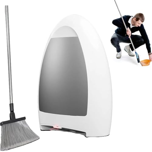 Aspiradora AutomáTica Sin Contacto De 1000 W, Escoba EléCtrica Con Recogedor AutomáTico, Capacidad De 3,6 L, RáPida Y Potente, Sin Necesidad De Agacharse, Con Cable Y Sensores AutomáTicos. White