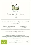 Lemon Thyme Organic Seasoning - Thymus Citriodorus - Thym