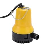 Pompes de cale de bateau 12 V 1 110 GPH, pompe de cale automatique portable pour étangs, piscines, spas, silencieuses, submersibles, 70 l/min, faciles à utiliser