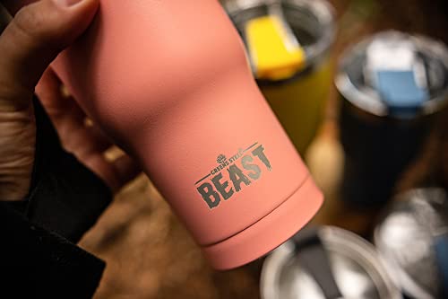 Beast 30 Oz Tumbler Stainless Steel Vacuum Insulated Coffee Ice Cup Double Wall Travel Flask (Blossom Pink) #TOP2