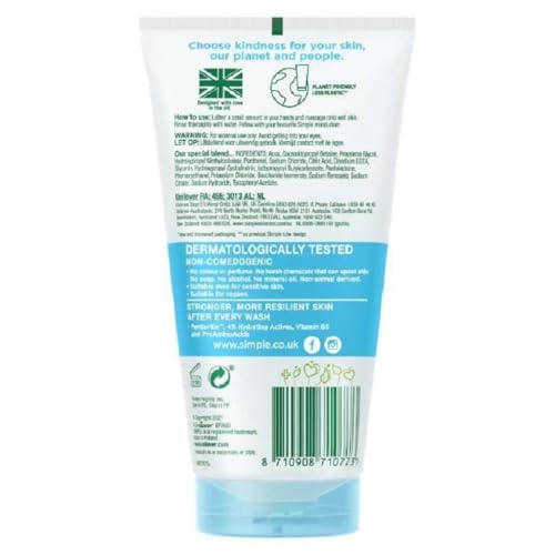 Simple 615803 Water Boost Micellar Gel Facial Wash thumb #3