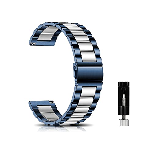 ⌚【Premium Inossidabile Materiali】Cinturini inossidabile di alta qualità con squisita fattura. Si sente saldamente, comodo al polso. lussuoso e molto resistente, migliore traspirabilità e sicuro per la pelle sensibile.