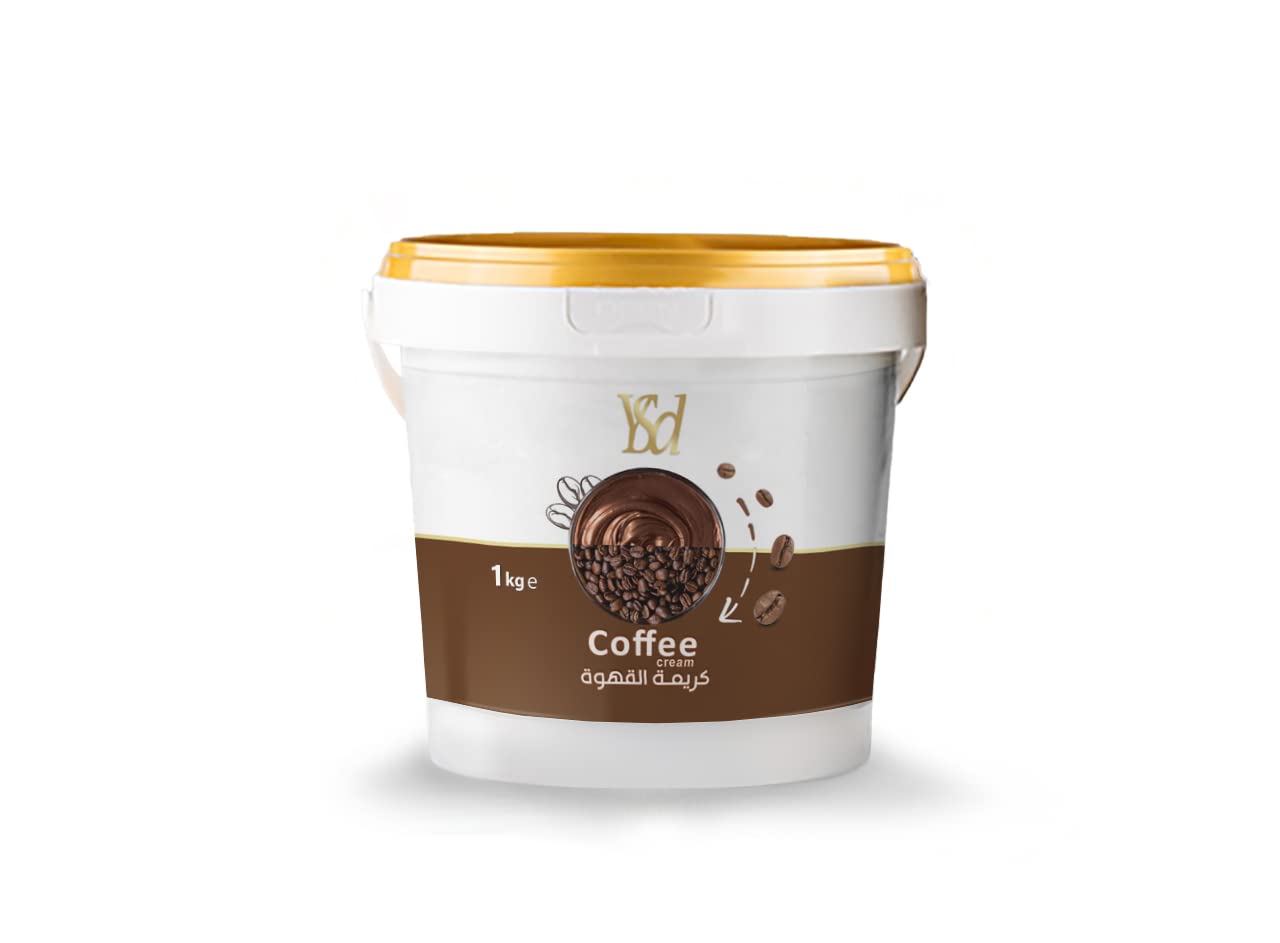 YSD Coffee Cream Spread 1 kg – Baking, Filling, Topping Ingredient for Cakes, Cookies, Chocolates, Ice-Cream and Desserts