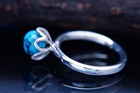 Amazon | ターコイズ・フラワーデザイン 花型石留め立体装飾