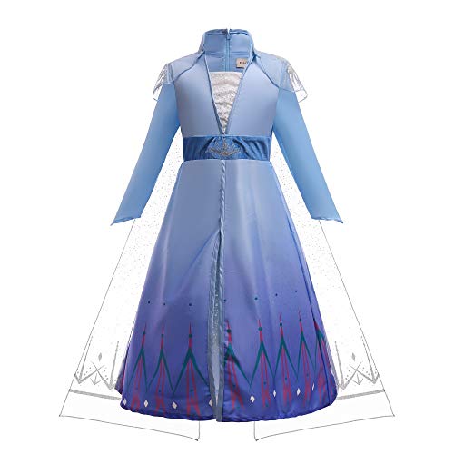 ELSA & ANNA Disfraz de princesa niña - Vestido de princesa para niña - Disfraz de reina de las...