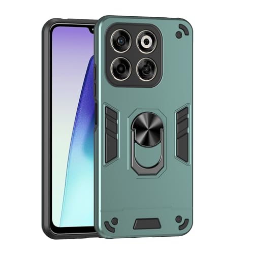 Compatible with ZTE Axon 70 Phone Case with Kickstand & Shockproof Military Grade Drop Proof Protection Rugged Protective Cover 