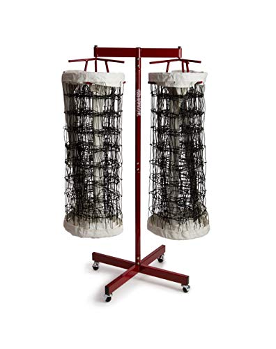 Tandem Sport Red Double Net Storage Rack (Holds up to Two Volleyball Nets)
