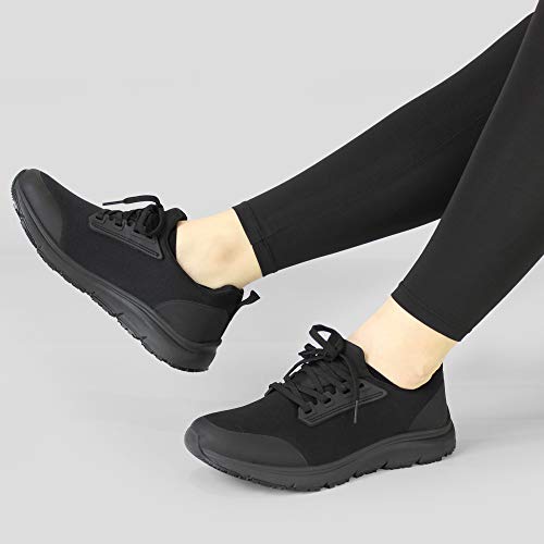 ▷ Hawkwell - Zapatos de trabajo para mujer, negro, 8